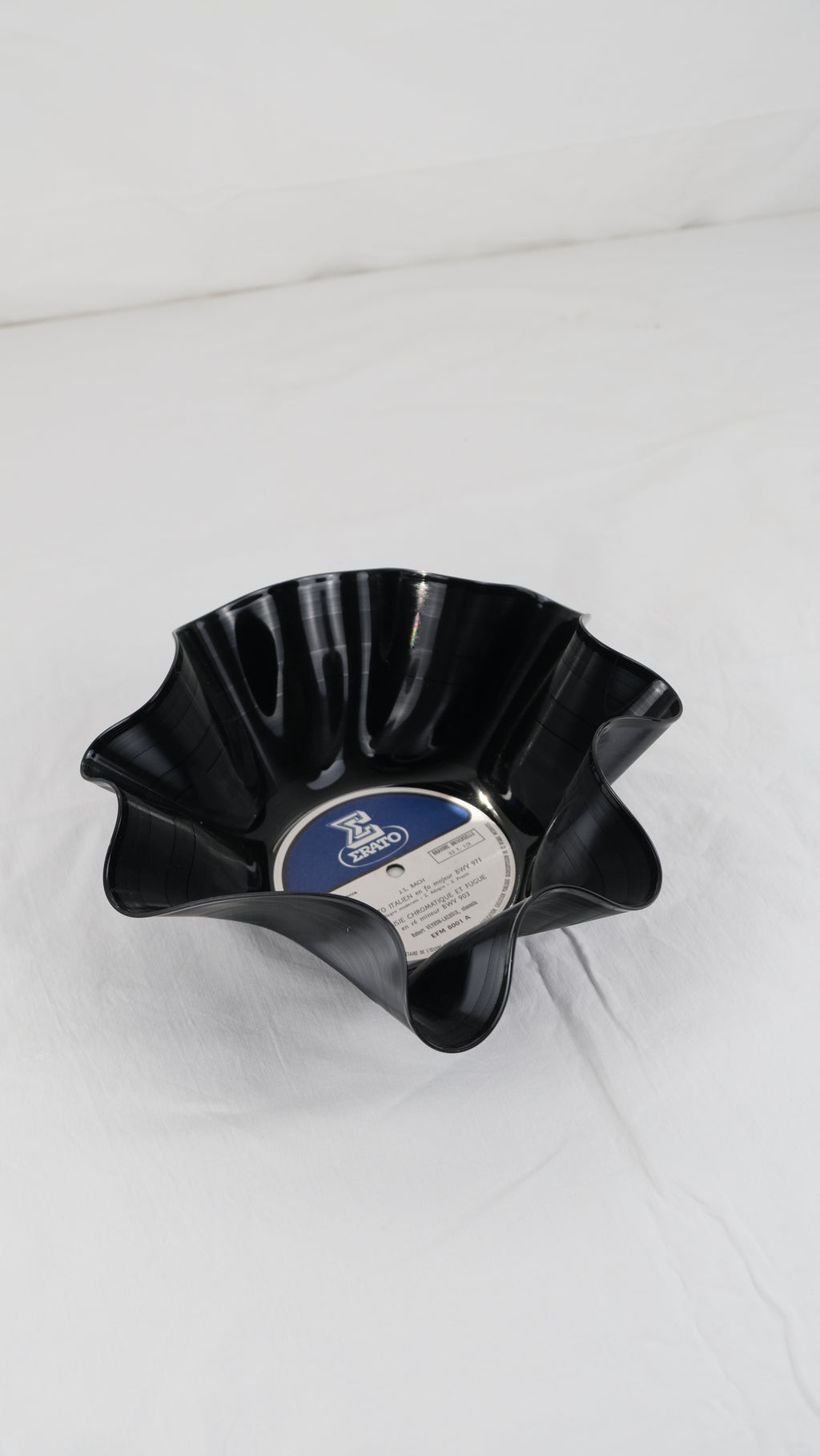 Bach vinyl record bowl | upcycled en handgevormd
