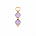 Lavender jade charm