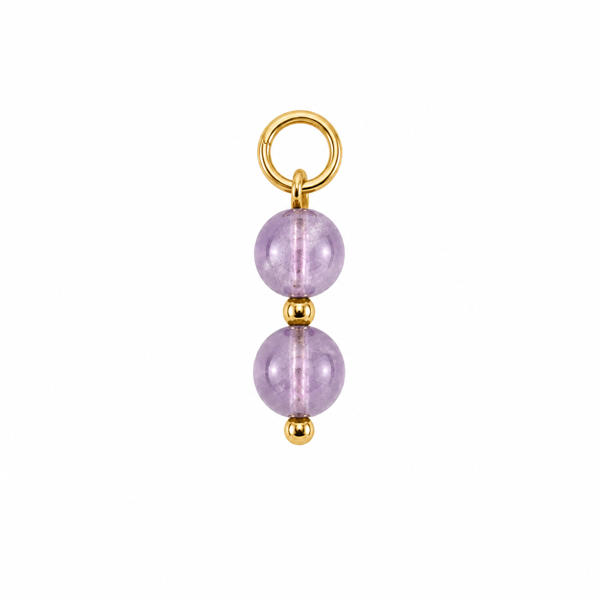 Lavender jade charm