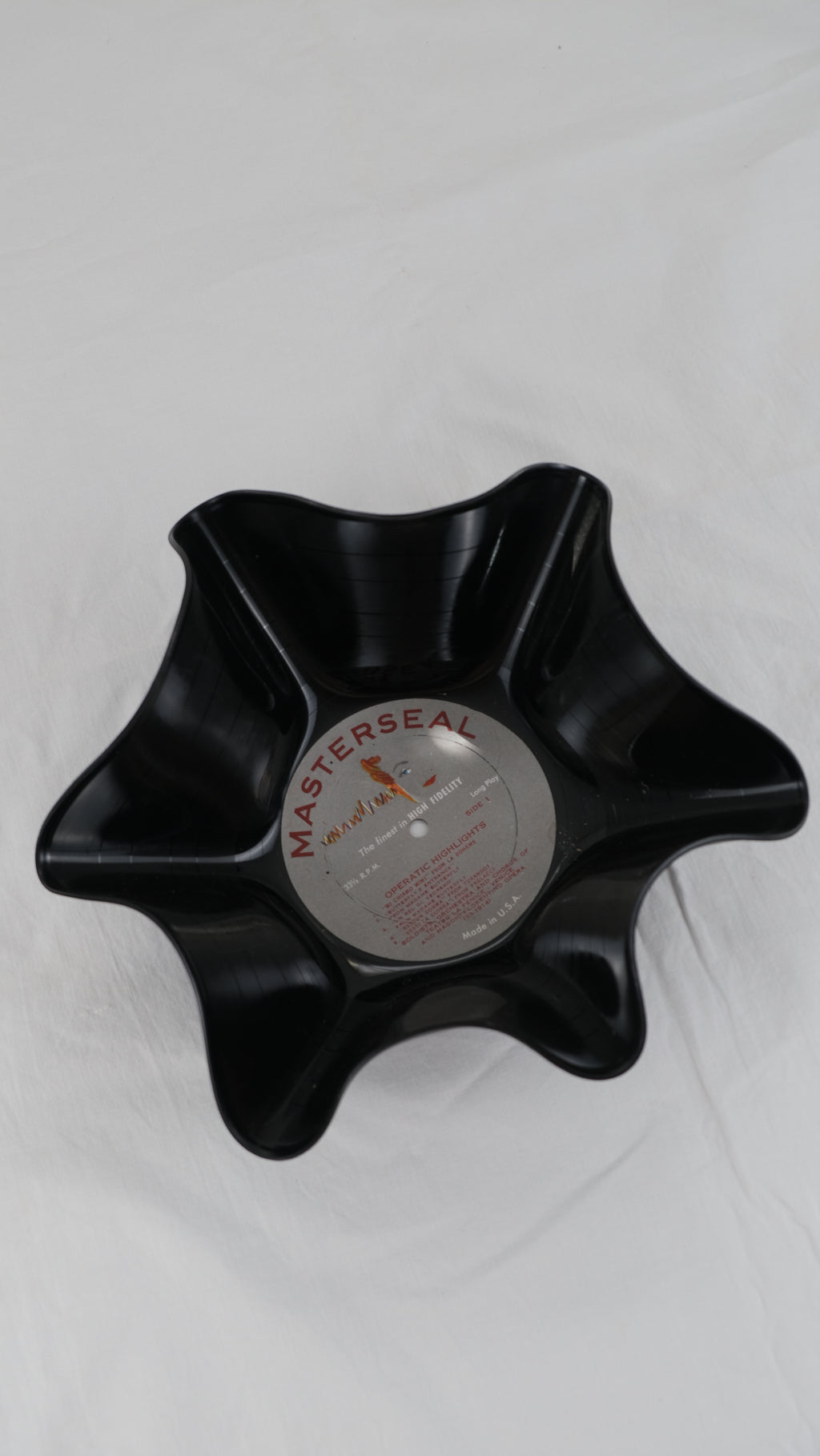 Masterseal vinyl record bowl | upcycled en handgevormd