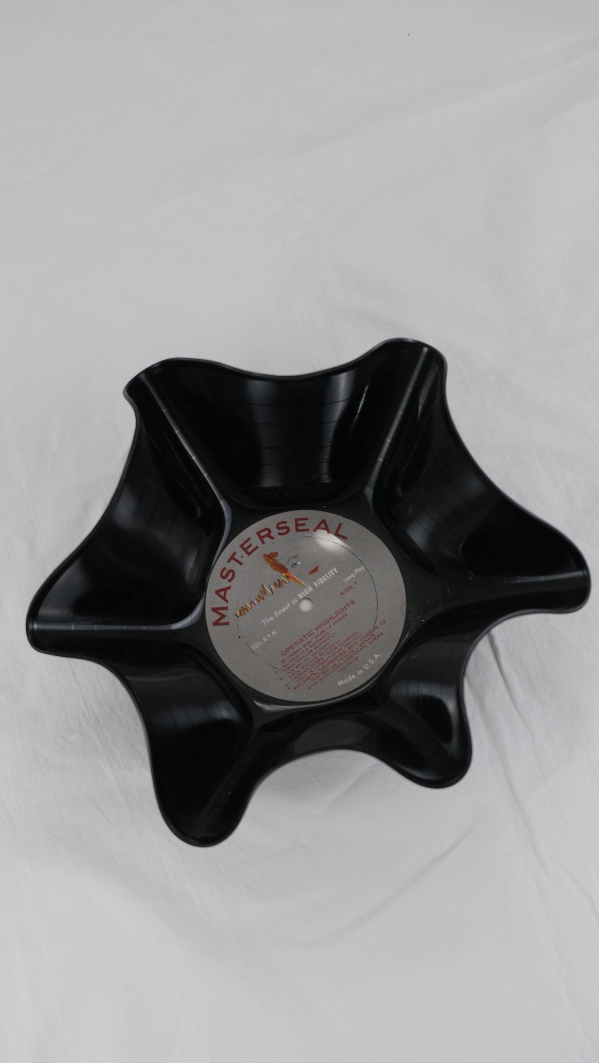 Masterseal vinyl record bowl | upcycled en handgevormd