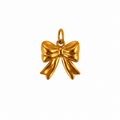 Gold bow charm