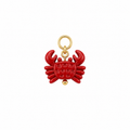 Gold crab charm
