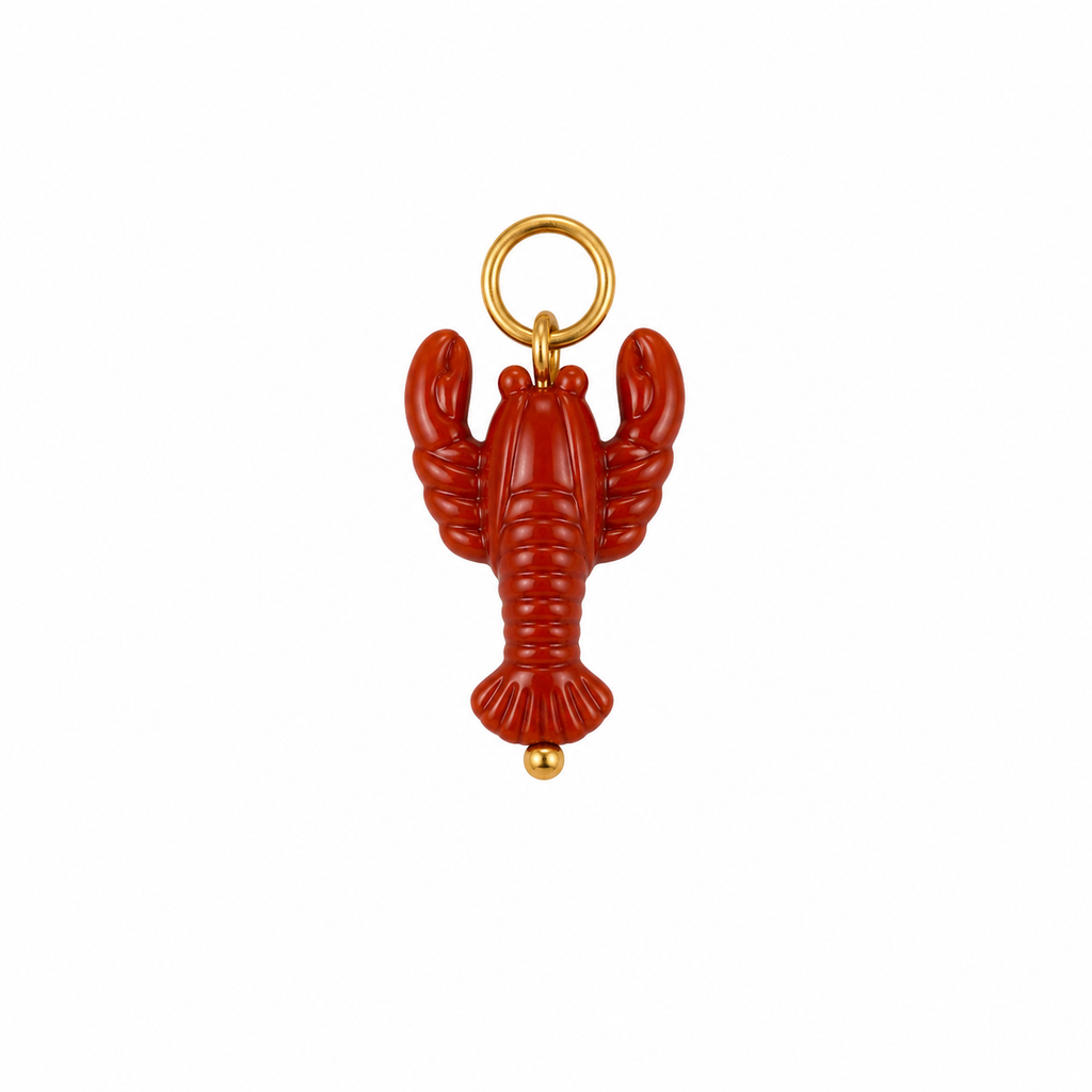 Gold lobster charm