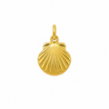Gold seashell charm 2
