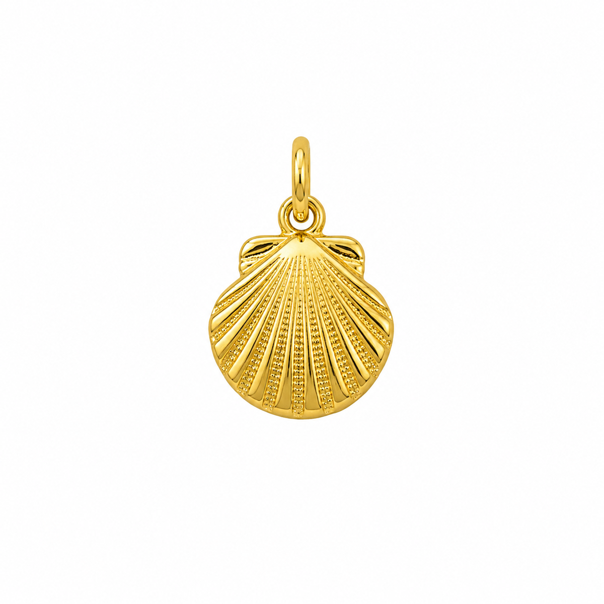 Gold seashell charm 2