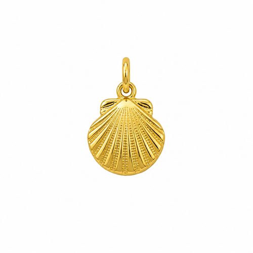 Gold seashell charm 2