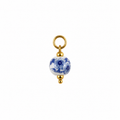 Blue ceramic charm